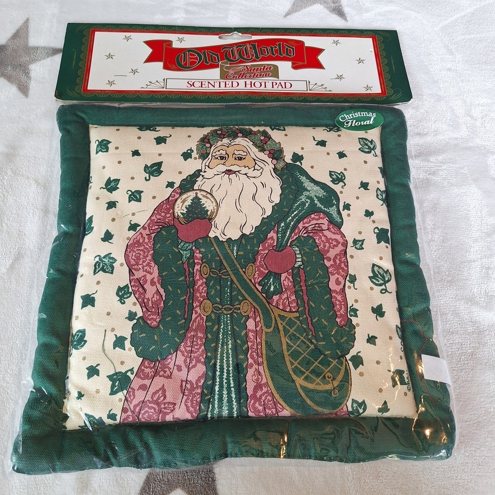 Old World Santa Collection Scented Hot Pad Christmas‎ Floral Fabulous Whimsy